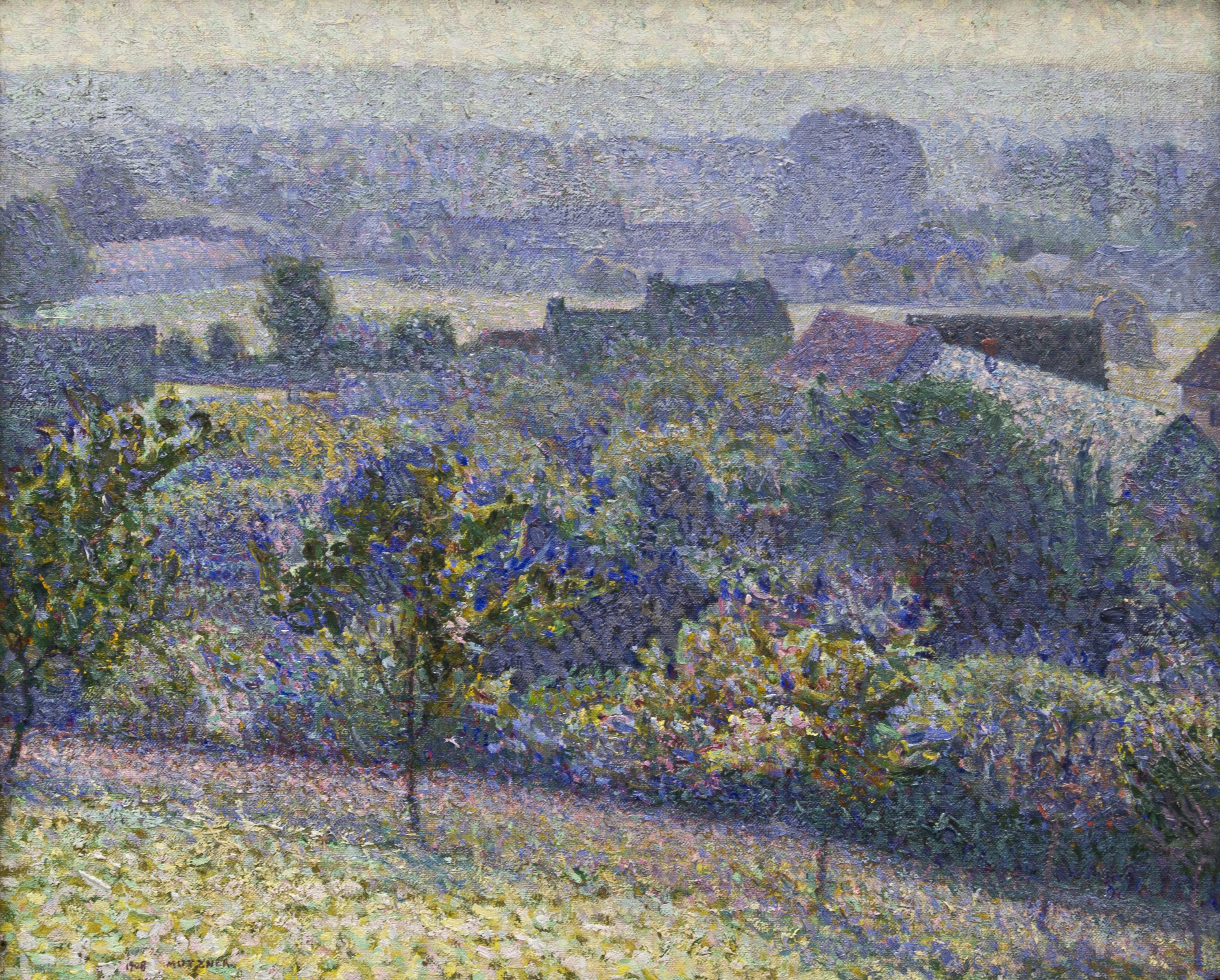 Mützner - Vedere din Giverny dimineaţa